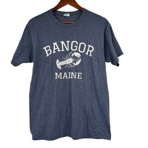 Port & Company Bangor Maine lobster short sleeve souvenir t-shirt size medium